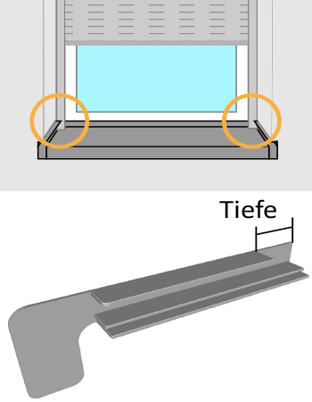 Fensterbank Messanleitung